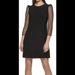 NWT Jessica Howard Mesh Shift Dress size 6 Rtr313